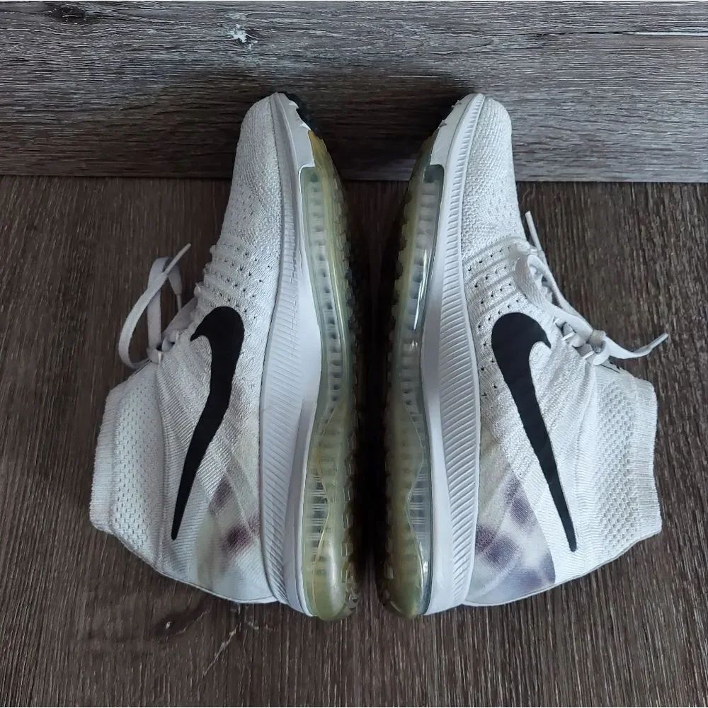 Nike Women's Zoom All Out Flyknit Pure Platinum 845361-100 Running Shoes Sz 6 - Picture 6 of 10